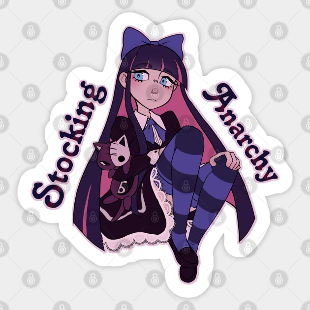 Stocking Anarchy Sticker by Probablynotsam